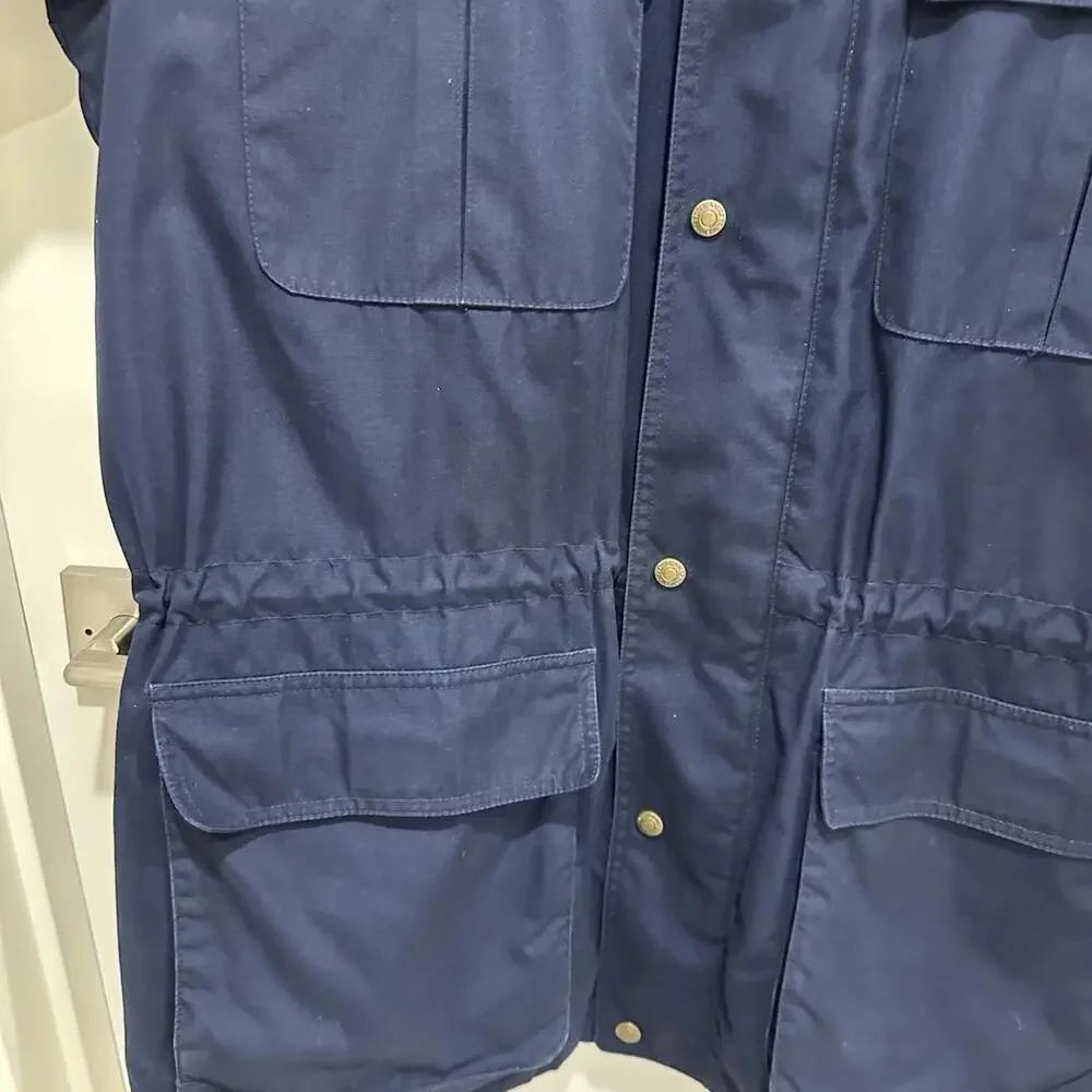 VTG Eddie Bauer Mens Large Wool Blanket Lined Chore Coat Jacket Mountain Parka - Picture 4 of 9